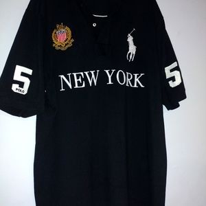 Ralph Lauren Polo Black Classic Short Sleeve Sports Shirt pre-owned